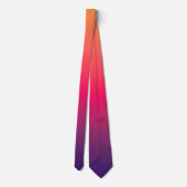 Cravate Dégradé Orange Rose Violet (Dos)
