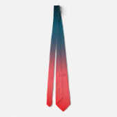 Cravate Dégradé rose corail foncé Turquoise et lumineux (Dos)