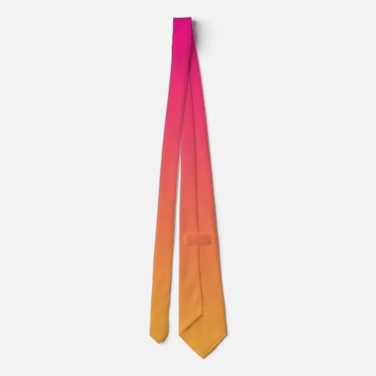 Cravate dégradé rose et orange (Dos)