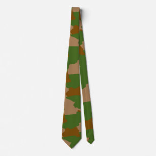 Cravate Déguisement camouflage militaire camouflage vert
