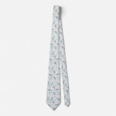 Cravate Délicat motif floral. (Devant)