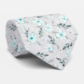 Cravate Délicat motif floral. (Roulé)