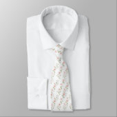 Cravate Delicate pink floral pattern neck tie (Attaché)