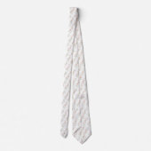 Cravate Delicate pink floral pattern neck tie (Dos)