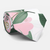 Cravate Delicate Pink Roses Floral Painting (Roulé)