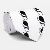 Cravate Demi de crâne dans le cercueil (Roulé)