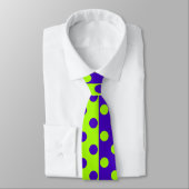 Cravate Demi-points bleus et verts (Attaché)