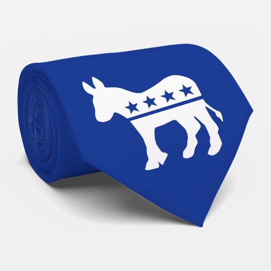 Cravate démocrate Donkey (Roulé)