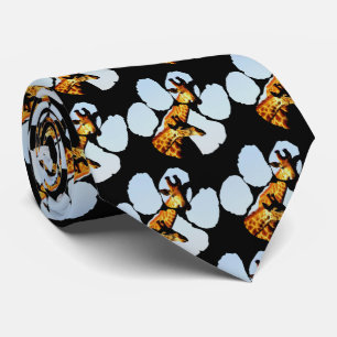 Cravate d'empreintes de  Blue Sky Giraffes
