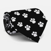 Cravate d'empreintes de pattes (Roulé)