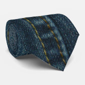 Cravate Denim bleu (Roulé)