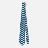 CRAVATE DENIM BLUE CHECK ENCOURAGE (Devant)