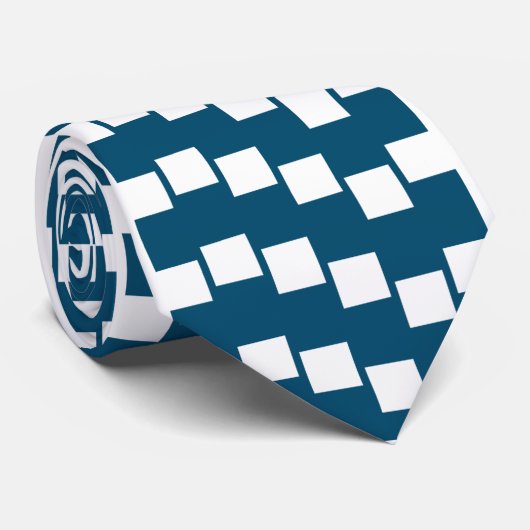 CRAVATE DENIM BLUE CHECK ENCOURAGE (Roulé)