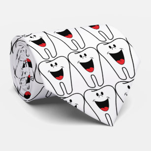 Cravate dent de sourire pour le dentiste