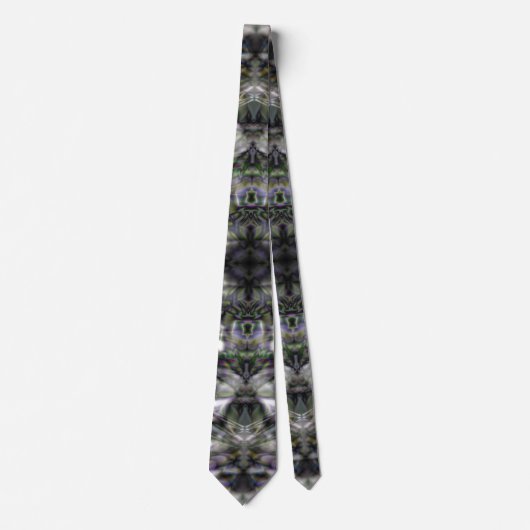 Cravate Dentelle argentée (Devant)