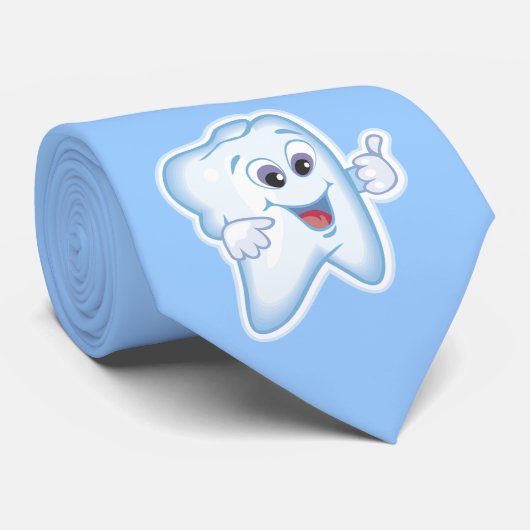 Cravate Dentiste - dent heureuse (Roulé)