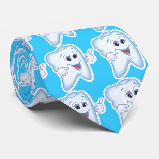 Cravate Dents - dent heureuse (Roulé)