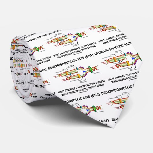 Cravate Deoxyribonucelic (ADN) Mendel acide Darwin (Roulé)