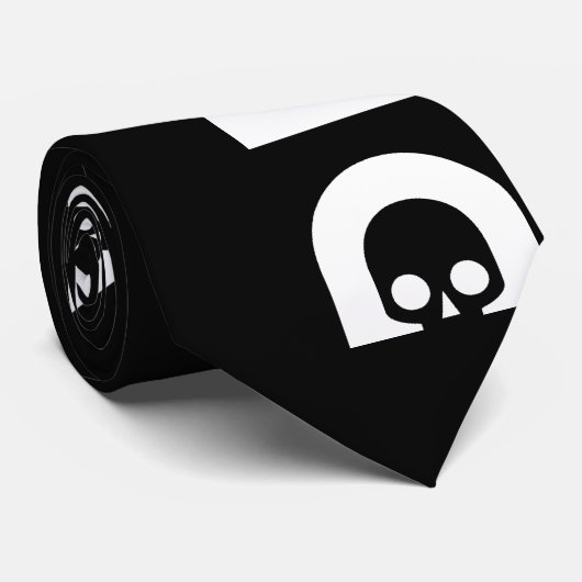 Cravate derby : skullphabet (Roulé)