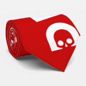 Cravate Derby : skullphabet (Roulé)