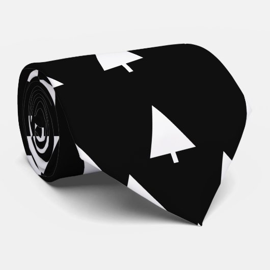 cravate des arbres de Noël (Roulé)