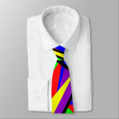 Cravate des bandes de couleur (Attaché)