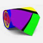 Cravate des bandes de couleur (Roulé)