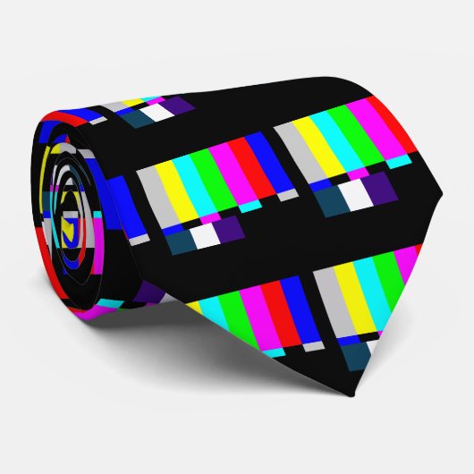 Cravate des barres de couleur (Roulé)