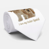 Cravate des chiots espaniels Cocker (Roulé)