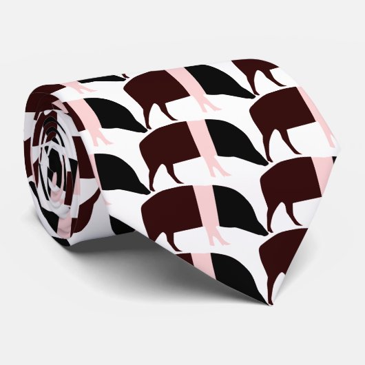 Cravate des cochons de selle (Roulé)