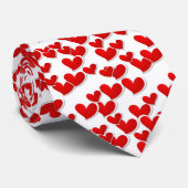Cravate des Coeurs Saint-Valentin pour hommes (Roulé)