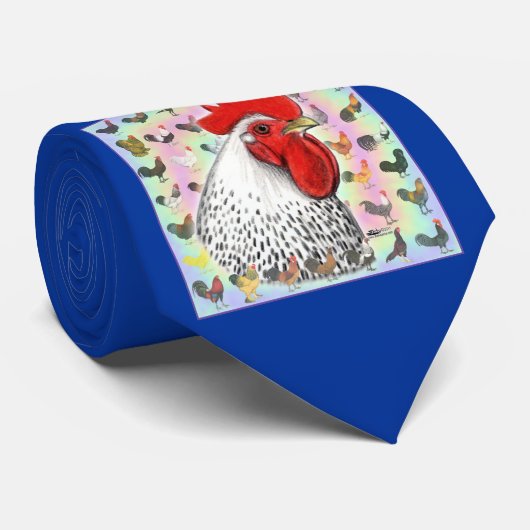 Cravate Des coqs ! (Roulé)