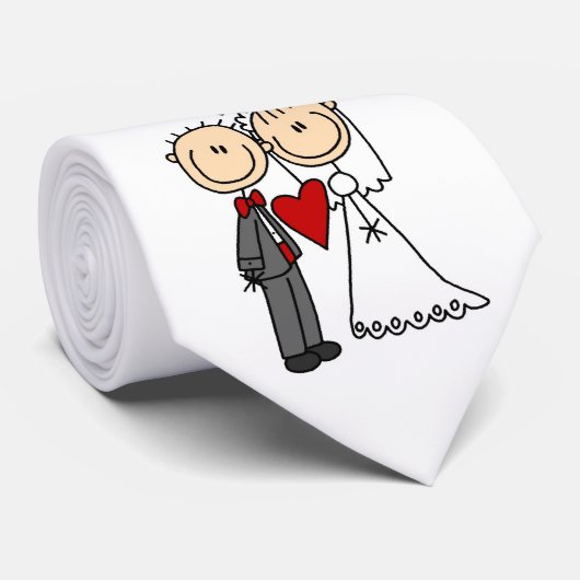 Cravate Des couples de mariage je fais le T-shirts et les (Roulé)