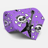 Cravate des crânes métalliques lourds (Roulé)