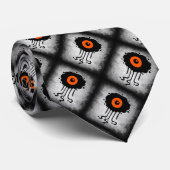Cravate des Cyclops Aliens d'Halloween (Roulé)
