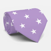 Cravate des étoiles violettes (Roulé)