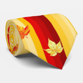 Cravate des feuilles d'automne (Roulé)