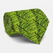 Cravate des hommes à feuilles vertes (Roulé)