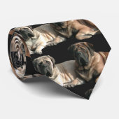 Cravate des meilleurs amis Mastiff (Roulé)