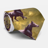 Cravate des nuages des chevaux arabes (Roulé)