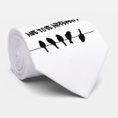 Cravate Des oiseaux sur un fil - osez être différent (Roulé)