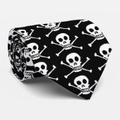 Cravate des os croisés du crâne (Roulé)