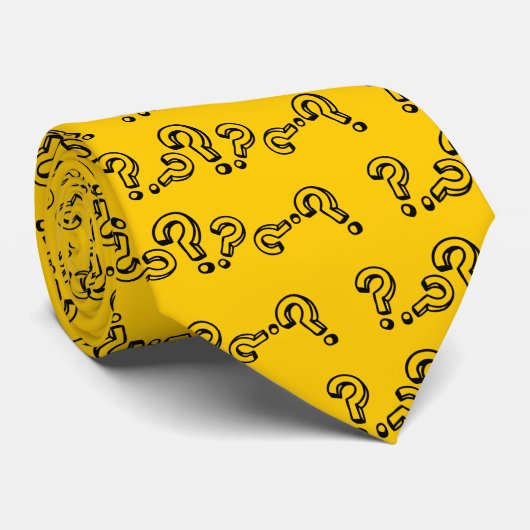 Cravate des points d'interrogation (Roulé)