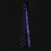 Cravate Dés RPG | Joueur de rôle Tablett Old School violet