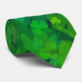 Cravate Des Shamrocks chanceux, des habits partout (Roulé)