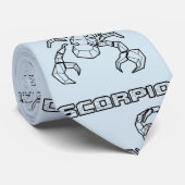 Cravate des signes zodiaques : Scorpio(Transparent (Roulé)