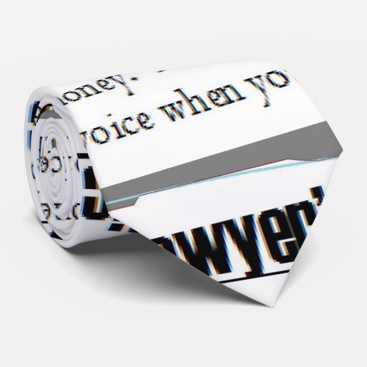 Cravate des textes de l'avocat (Roulé)