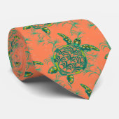 Cravate des tortues de mer de corail (Roulé)