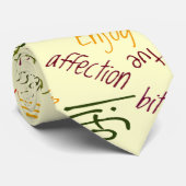 Cravate Desidera(R)ta mots positifs (Roulé)