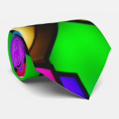 Cravate Design abstrait de garçon d'honneur moderne (Roulé)